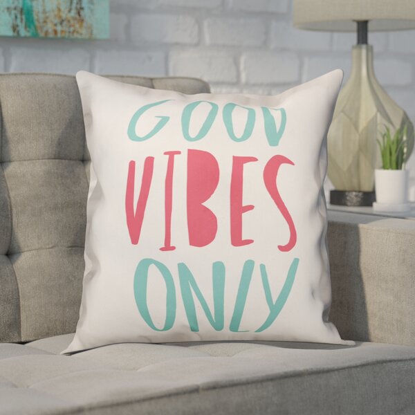 Good vibes shop throw pillow